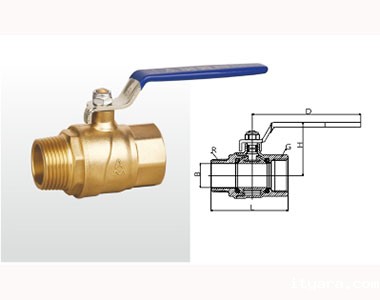 米兰app下载免费安装苹果手机黄铜球阀 (足通孔)结构图