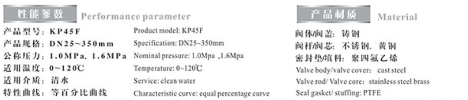 米兰app下载免费安装苹果手机平衡阀 (KPF)9508性能参数
